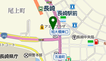 JTB長崎支店 国内個人旅行エース・ハネムーン・宿泊クーポンの地図画像