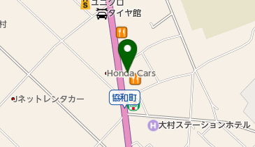 ほんだらけ大村店の地図画像