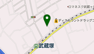 癒しのスポット・オージャス武蔵ケ丘の地図画像