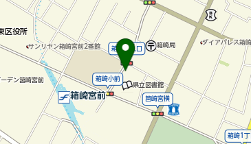 筥松ミルキーどうぶつ病院の地図画像