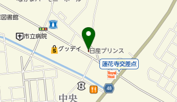 日産プリンス福岡販売株式会社中間店の地図画像