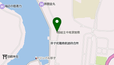 唐津市役所 鯨組主中尾家屋敷の地図画像