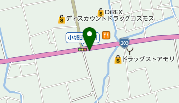 100円クリーニングコインズ小城店の地図画像