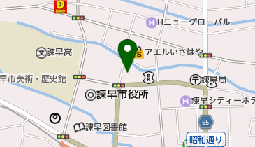 諫早市役所 教育委員会 中央公民館の地図画像