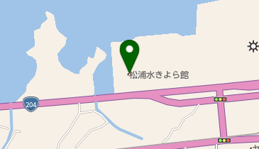 松浦市役所 松浦水きよら館の地図画像