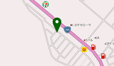 植木寝装店の地図画像