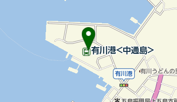 有川観光情報センターの地図画像
