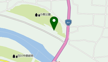 熊本市役所 都市建設局関係機関 小島公園管理棟の地図画像