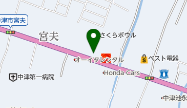 トライセン中津店の地図画像