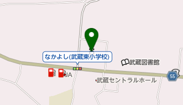 国東市武蔵中央公民館の地図画像