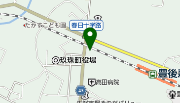 okamura玖珠店の地図画像