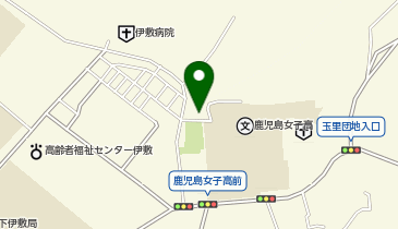 鹿児島市役所 健康福祉局 健康福祉推進部 地域福祉課 玉里福祉館の地図画像