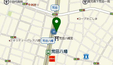 鹿児島市役所 健康福祉局 健康福祉推進部 地域福祉課 八幡福祉館の地図画像