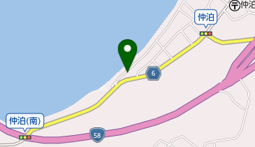 仲泊海産物料理店の地図画像