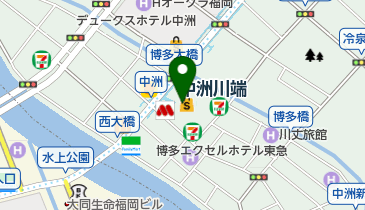 サテライト中洲の地図画像