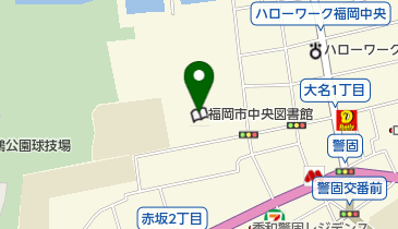 福岡市立 中央市民センターの地図画像