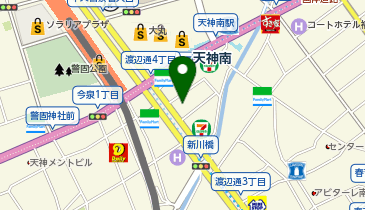 アンテナショップ八女本舗の地図画像