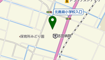 志田病院 小規模多機能ホームくすの木の地図画像