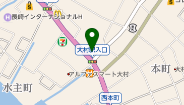 華水大村インフォメーションセンターの地図画像