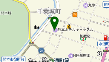 熊本青年会議所(一般社団法人)の地図画像