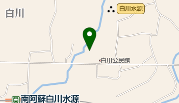 白川水源水晶館の地図画像
