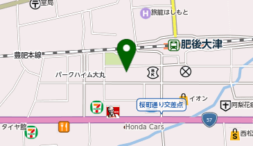 熊本県北部発達障がい者支援センターわっふるの地図画像