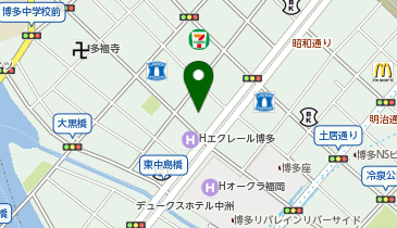 ポーラザビューティ中洲川端店の地図画像