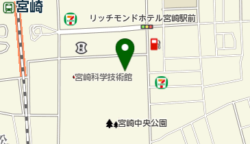 宮崎市立公民館等 中央公民館の地図画像