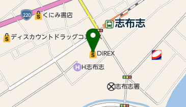 マリコ化粧品店の地図画像