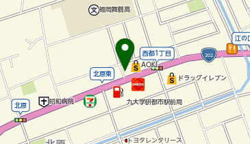 パティスリーイチリュウ九大学研都市店の地図画像