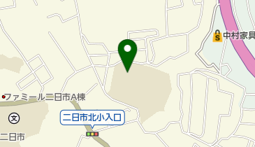二日市北小学校学童保育所の地図画像