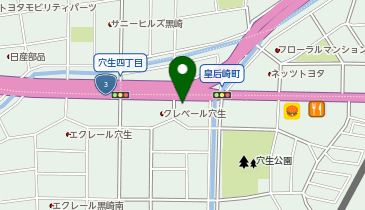 ふくろうパル穴生の地図画像