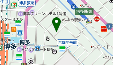 元気日本語文化学校福岡校の地図画像