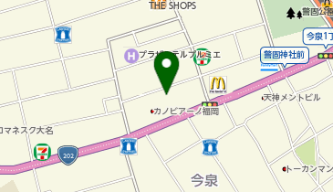 JKプラネット福岡天神店の地図画像