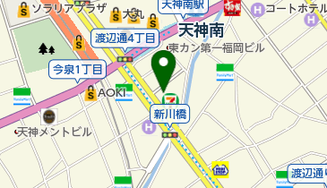 イデックスオート・ジャパン 天神渡辺通店の地図画像