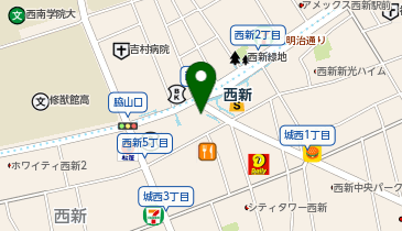 合鍵功房西新靴修理店の地図画像