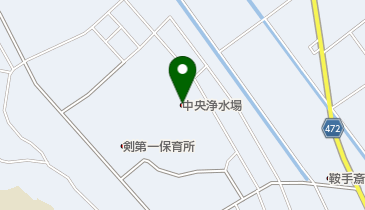 鞍手町役場 上下水道課 上水道庶務係 中央浄水場・時間外の地図画像