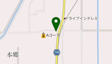 かどやクリーニングAコープ大刀洗店の地図画像