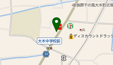 クリーニングの富松 上八院店の地図画像