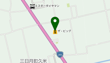ザ・ビッグ三日月店の地図画像