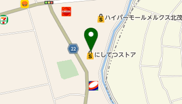 ヘアカラーカフェメルクス北茂安店の地図画像