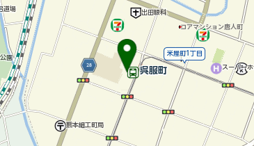 熊本骨董・買取センターの地図画像