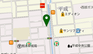 熊本調剤薬局平成店の地図画像