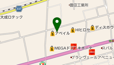 ペッツランドヒロセ菊陽店の地図画像