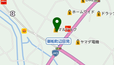 和華屋御船店の地図画像
