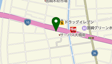 株式会社プランニングオフィス宮崎支店の地図画像