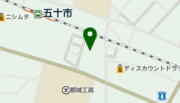 都城市 五十市地区公民館の地図画像