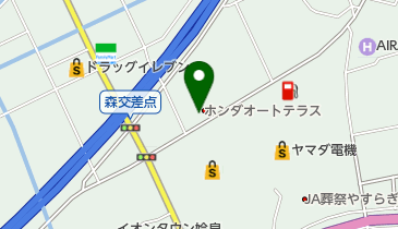 ホンダオートテラス姶良の地図画像