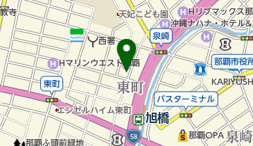 ドクターネイル爪革命沖縄の地図画像