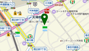 高山質店 買取センター天神店の地図画像